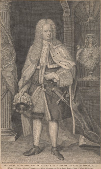 Edward Harley, 2. Earl of Oxford und Earl of Mortimer von George Vertue