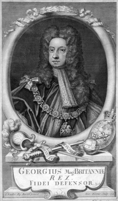 Georg I., König von Großbritannien, 18. Jahrhundert von George Vertue