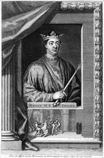 Heinrich II., König von England, 18. Jahrhundert von George Vertue