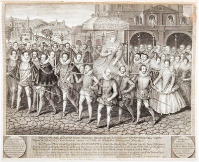 Königliche Prozession von Königin Elizabeth I., ca. 1580 von George Vertue