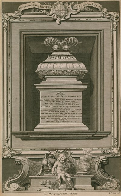 Die Prinzen im Turm Denkmal von George Vertue