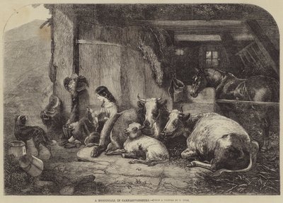 Ein Bauernhof in Carnarvonshire von George Vicat Cole
