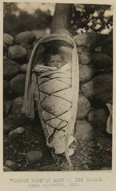 "Washoe Babe" ruht in seiner Wiege. Umgebung von Reno von George W. Ingalls