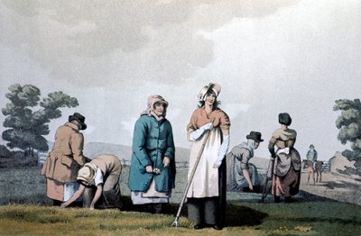 Lowkers - Frauen, die Mais jäteten, 1814 von George Walker of Seacroft