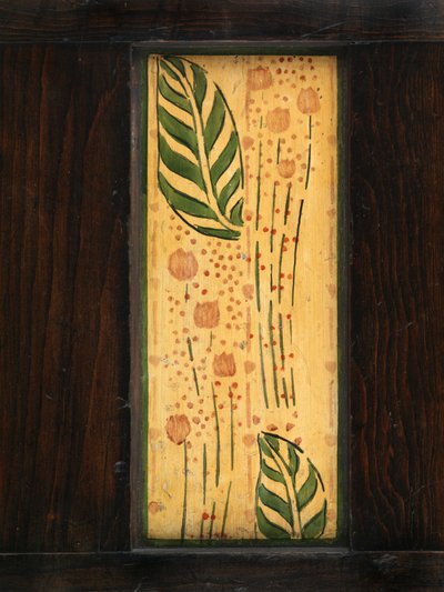Dekoratives Wandpaneel (bemalte Eiche) von George Walton