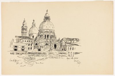 Santa Maria della Salute, Venedig, Italien, Reiseskizze von George Washington Maher