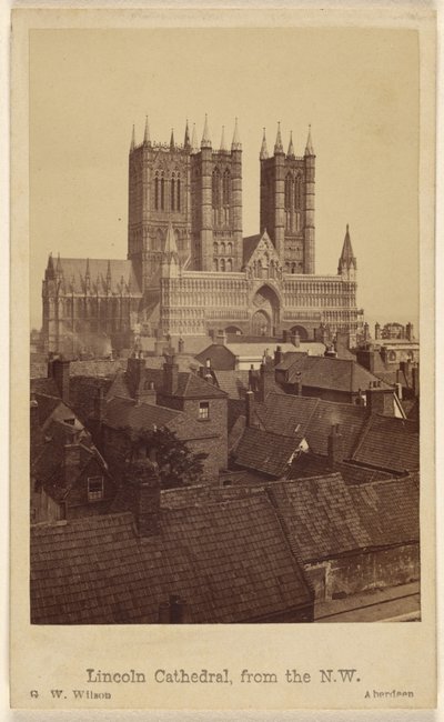 Kathedrale von Lincoln, von Nordwesten von George Washington Wilson
