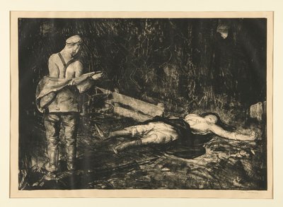 Belgischer Bauernhof aus der Kriegsserie von George Wesley Bellows