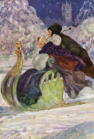 Ein antiker Schlitten, Friesland von George Wharton Edwards