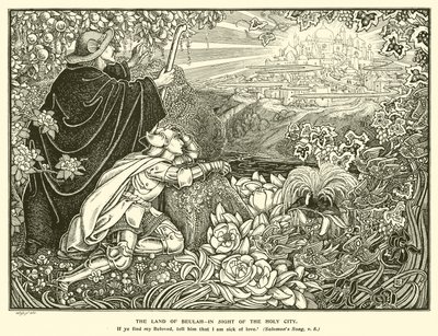 Das Land Beulah, in Sicht der Heiligen Stadt von George Woolliscroft Rhead