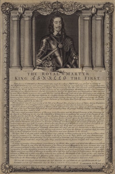 Der königliche Märtyrer König Karl I. von George after Vertue