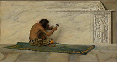 Ein aztekischer Bildhauer, 1887 von George de Forest Brush