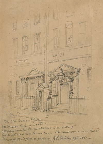 Das alte Außenministerium, Downing Street von George the Elder Scharf