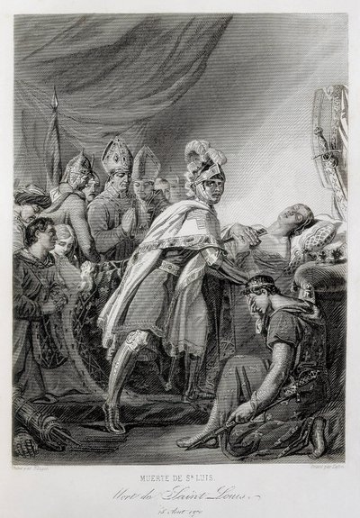 Ludwig IX., Heiliger Ludwig von Frankreich (Gravur) von Georges (after) Rouget