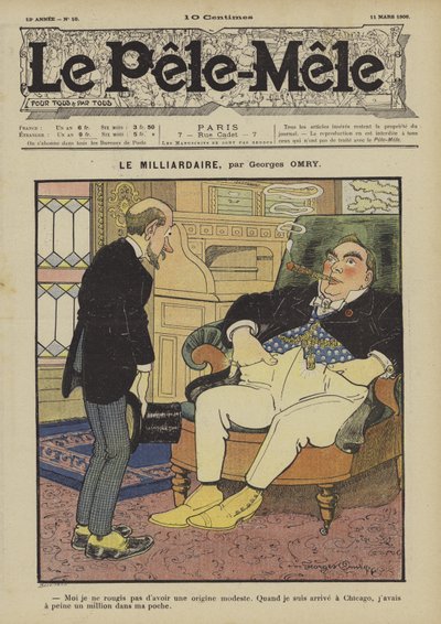 Der Milliardär (Illustration für Le Pele-Mele, 1906) von Georges Antonin Henri Mory