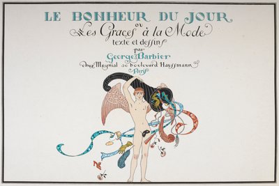 Illustrierte Titelseite. Eine nackte männliche Figur. von Georges Barbier