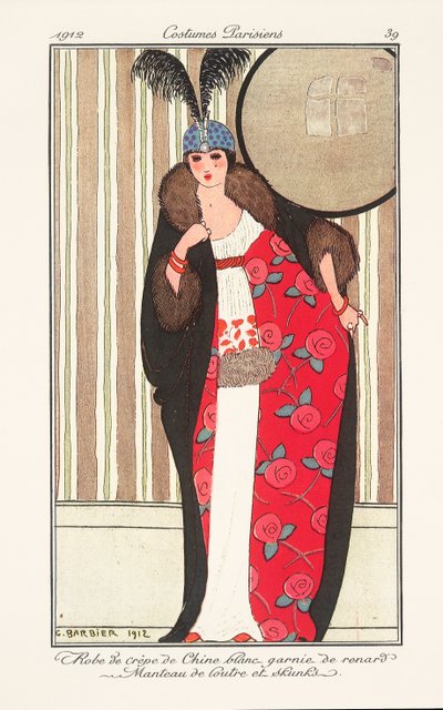 Damenmode aus dem Journal des Dames et des Modes von Georges Barbier