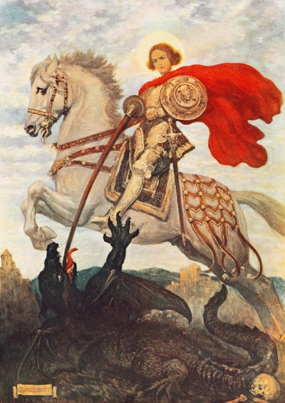 St. Georg und der Drache von Georges Bertin Scott