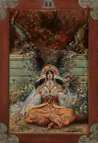 Sarah Bernhardt in der Rolle der Izeyl von Georges Clairin