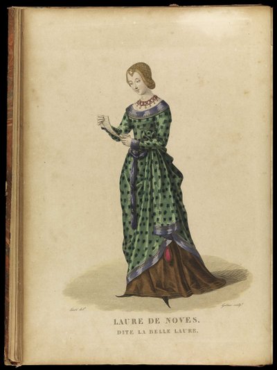 Laura de Noves 1310-1348, spätes 18. Jahrhundert von Georges Jacques Gatine