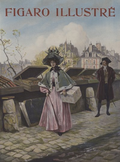 Zögern. Titelblatt von Le Figaro Illustré, Oktober 1897 von Georges Jules Auguste Cain