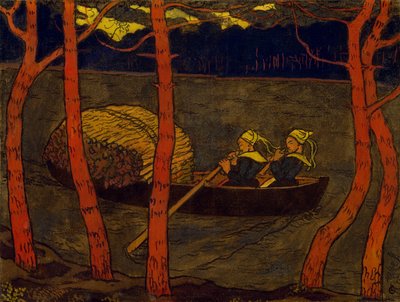 Bootsfrauen in der Bretagne, ca. 1893-94 von Georges Lacombe
