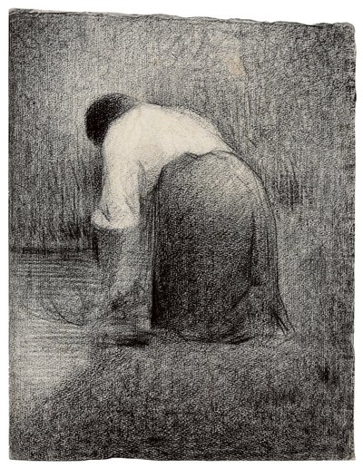 Kniende Frau von Georges Pierre Seurat