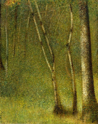 Der Wald bei Pontaubert, 1881 von Georges Pierre Seurat