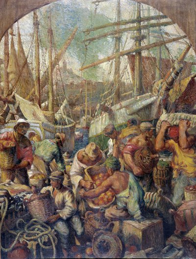 Das Entladen von Waren von Georges Pomerat