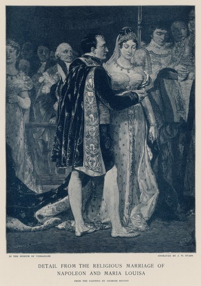 Detail der religiösen Hochzeit von Napoleon und Maria Louisa von Georges Rouget