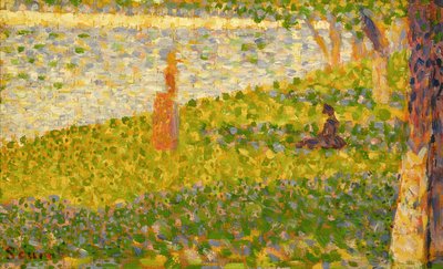 Frauen am Flussufer, Studie für La Grande Jatte, ca. 1885-86 von Georges Seurat