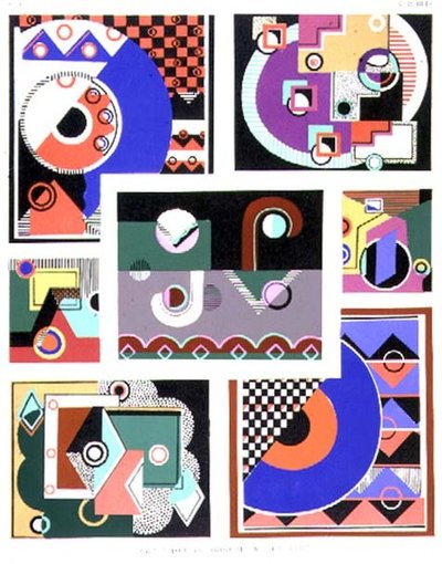 Geometrische Designs, Album Nr.1, veröffentlicht Ende der 1920er Jahre von Georges Valmier