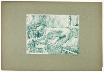 Aus der Badewanne steigen von Georges William Thornley
