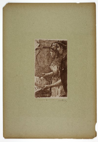 Sängerin wartet von Georges William Thornley
