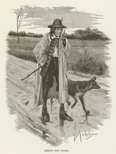 Ursus und Homo von Georges after Rochegrosse