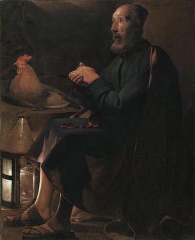 Die Tränen des Heiligen Petrus, reuiger Heiliger Petrus von Georges de La Tour