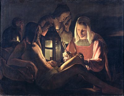 Der Heilige Sebastian wird von der Heiligen Irene und den Heiligen Frauen gepflegt von Georges de La Tour