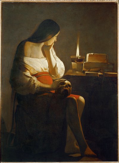 La Madeleine à la Veilleuse - Magdalena mit dem Nachtlicht von Georges de La Tour