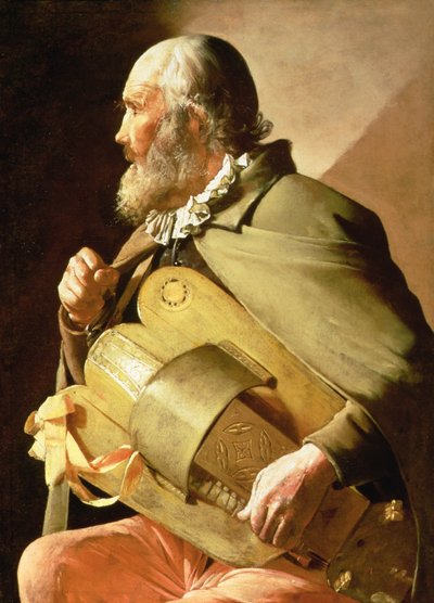 Der blinde Leierkastenmann von Georges de La Tour