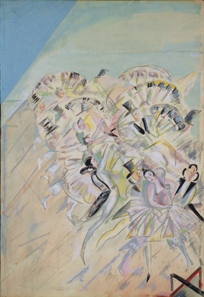 Bühnenbild für die Operette Girofle-Giroflia von Ch. Lecocq, 1922 von Georgy Bogdanovich Yakulov