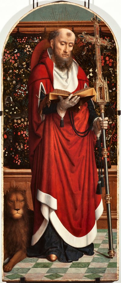 Polyptychon des Heiligen Hieronymus, Tafel aus der Kirche San Gerolamo della Cervara von Gerard David