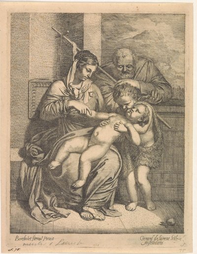Die Heilige Familie mit Johannes dem Täufer von Gerard de Lairesse