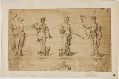 Vier Kontinente von Gerard de Lairesse