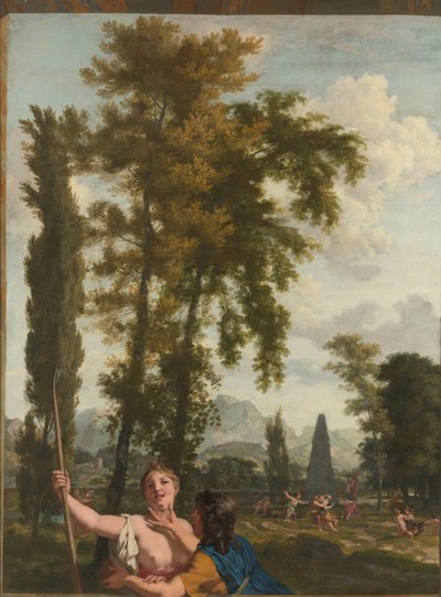 Italienische Landschaft mit Schäfer und Schäferin von Gerard de Lairesse