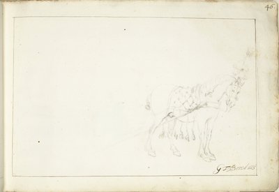 Pferd, nach rechts von Gerard ter Borch (II) (signed by artist)