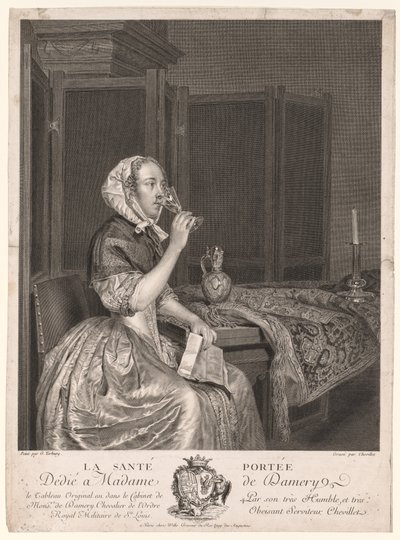 Einen Toast trinken von Gerard ter Borch