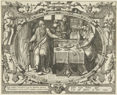 Der Mensch im Alter von siebzig Jahren (Zehn Lebensalter des Menschen) von Gerard van Groeningen