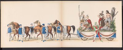 Maskerade der Leidener Studenten, 1870 (Platte 15) von Gerardus Johannes Bos