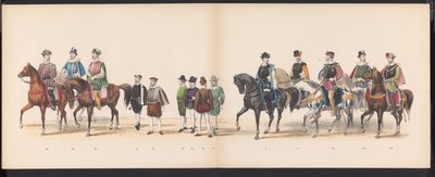 Maskerade der Leidener Studenten, 1870 (Platte 9) von Gerardus Johannes Bos