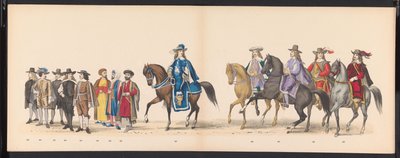 Maskerade der Leidener Studenten, 1875 (Tafel 15) von Gerardus Johannes Bos